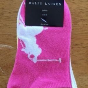 NWT 3 Pairs Ralph Lauren Girl's MultiColor Socks